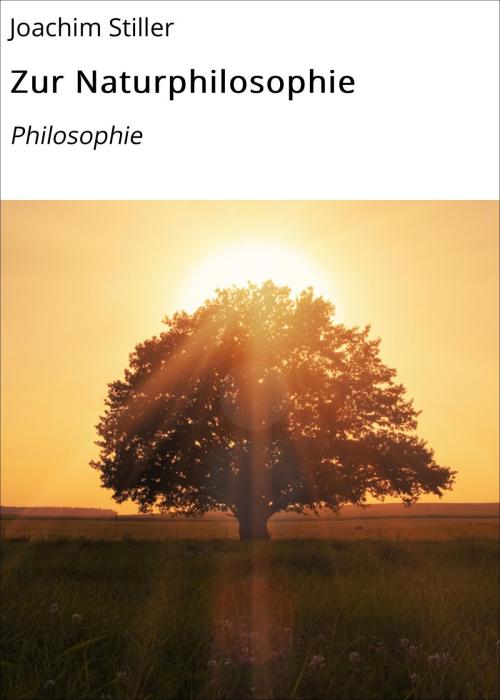 Cover of the book Zur Naturphilosophie by Joachim Stiller, neobooks