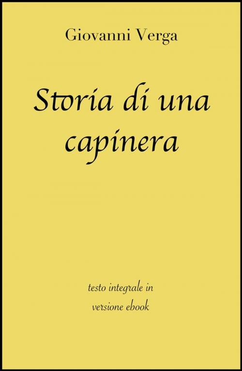 Cover of the book Storia di una capinera by Giovanni Verga, Grandi Classici