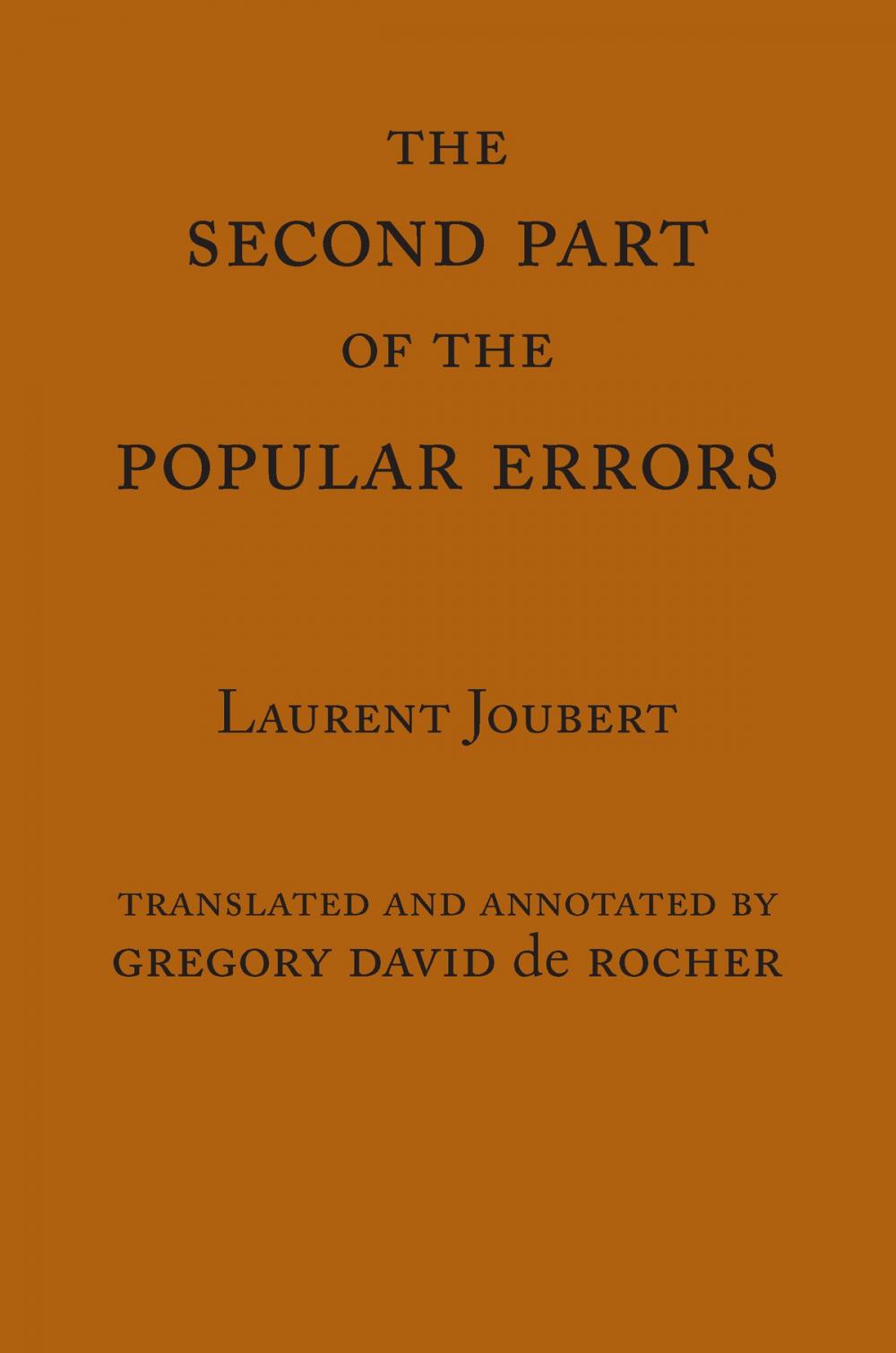 Big bigCover of The Second Part of the Popular Errors