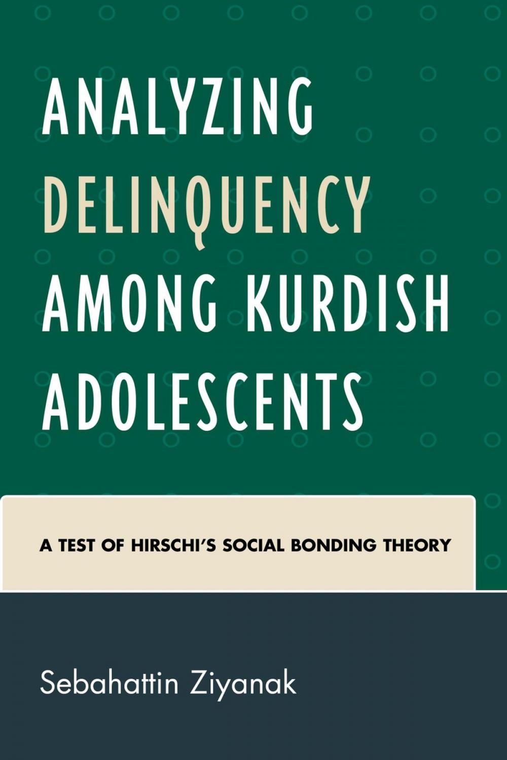 Big bigCover of Analyzing Delinquency among Kurdish Adolescents