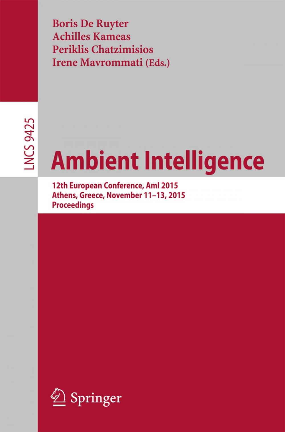 Big bigCover of Ambient Intelligence