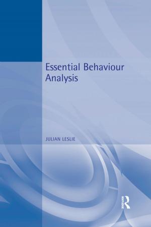 Cover of the book Essential Behaviour Analysis by Lyn Parker, Pam Nilan