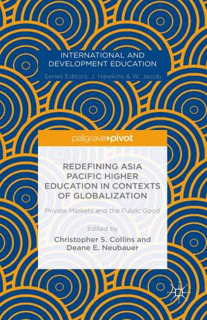 bigCover of the book Redefining Asia Pacific Higher Education in Contexts of Globalization: Private Markets and the Public Good by 