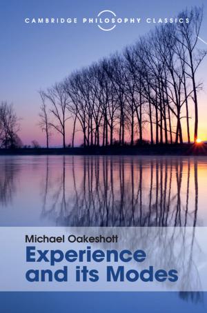 Cover of the book Experience and its Modes by Simon Harrison