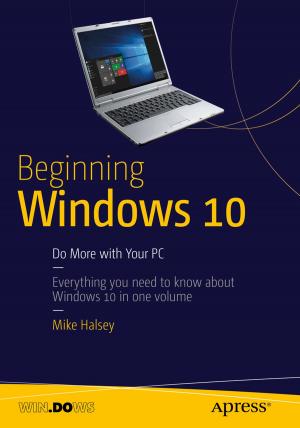 Cover of the book Beginning Windows 10 by Manish Sharma