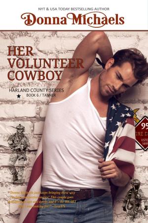 Cover of the book Her Volunteer Cowboy by Donna Michaels, Suspense Sisters