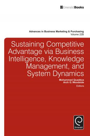 Book cover of Sustaining Competitive Advantage via Business Intelligence, Knowledge Management, and System Dynamics