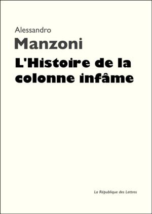 Cover of the book L'Histoire de la colonne infâme by Thomas De Quincey