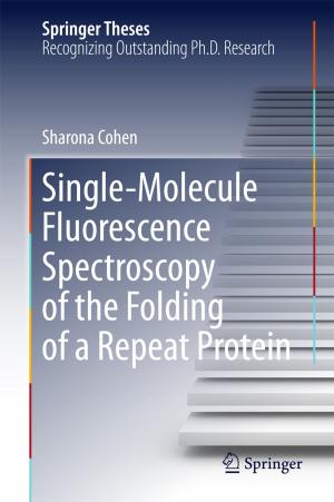 Book cover of Single-Molecule Fluorescence Spectroscopy of the Folding of a Repeat Protein