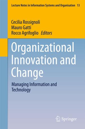 Cover of the book Organizational Innovation and Change by Niels Nagelhus Schia
