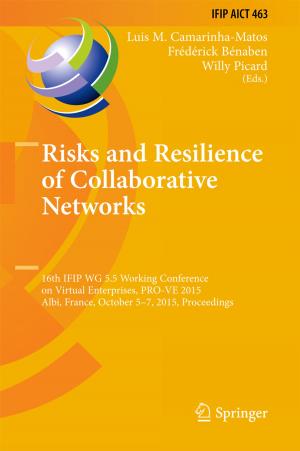 Cover of the book Risks and Resilience of Collaborative Networks by Antonio Sellitto, Vito Antonio Cimmelli, David Jou