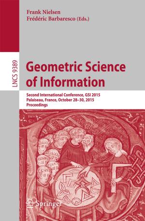 Cover of the book Geometric Science of Information by Emmanuel Branlard
