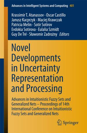 Cover of the book Novel Developments in Uncertainty Representation and Processing by Jean-Claude Tedenac