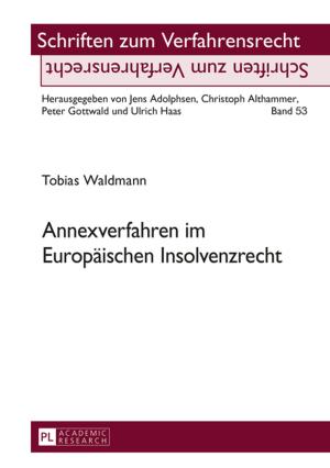Cover of the book Annexverfahren im Europaeischen Insolvenzrecht by Aneta Smolinska