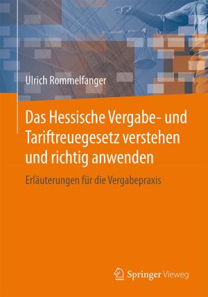 Cover of the book Das Hessische Vergabe- und Tariftreuegesetz verstehen und richtig anwenden by Valentin Plenk