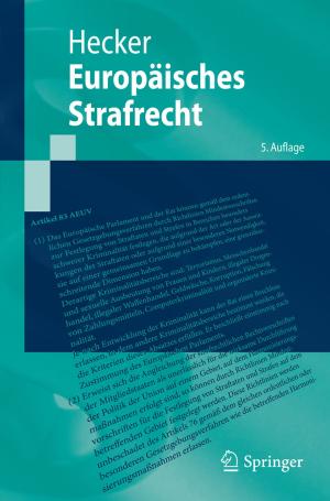 Cover of the book Europäisches Strafrecht by Andreas Miething