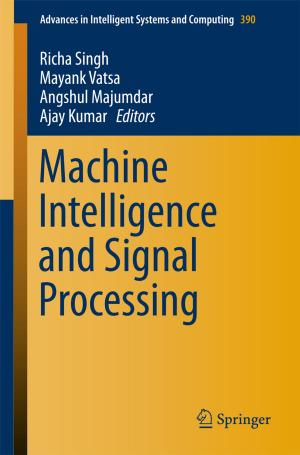 Cover of the book Machine Intelligence and Signal Processing by Sarthak Gupta, Dhananjay V. Gadre