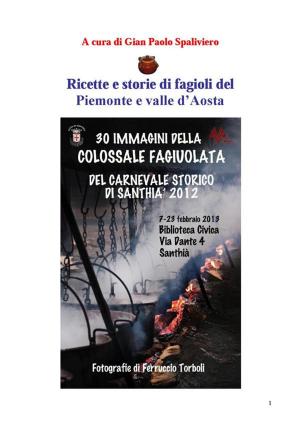 Book cover of Ricette e storie di fagioli del Piemonte e valle d'Aosta