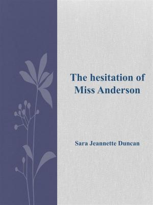 Book cover of The hesitation of Miss Anderson