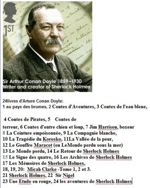 Cover of the book 24 livres d'Arthur Conan Doyle by Arthur Conan Doyle, class