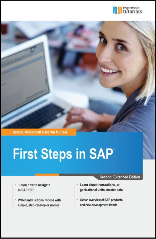 Cover of the book First Steps in SAP: second, extended edition by Sydnie McConnell, Martin Munzel, Espresso Tutorials GmbH
