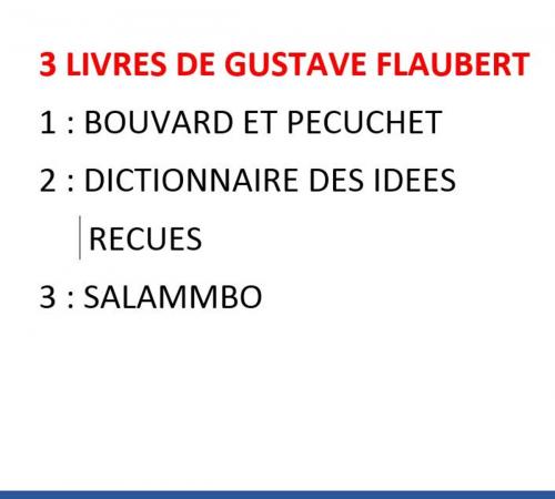 Cover of the book 3 ebooks de Gustave Flaubert by Gustave Flaubert, class