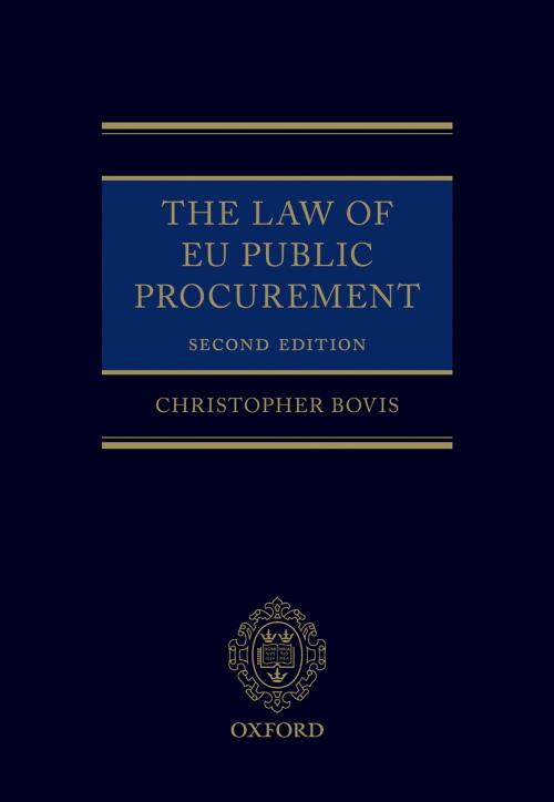 Cover of the book The Law of EU Public Procurement by Christopher Bovis, OUP Oxford