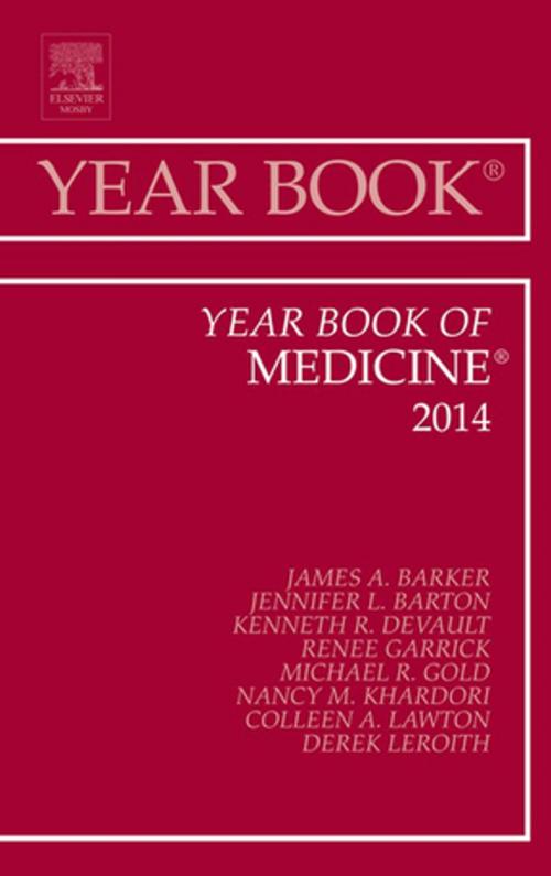 Cover of the book Year Book of Medicine 2014, E-Book by James Barker, MD, Elsevier Health Sciences
