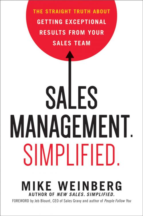 Cover of the book Sales Management. Simplified. by Mike Weinberg, AMACOM