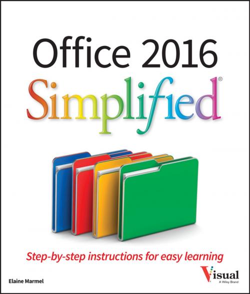 Cover of the book Office 2016 Simplified by Elaine Marmel, Wiley