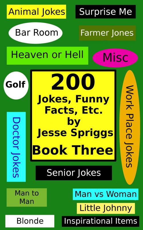 Cover of the book 200 Jokes, Funny Facts, Etc.:Book Three by Jesse Spriggs, Penn Mill Publishing