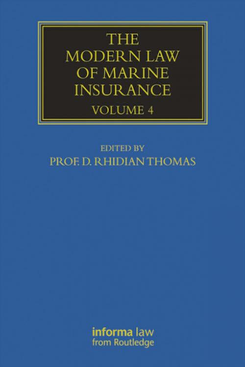 Cover of the book The Modern Law of Marine Insurance by , Taylor and Francis