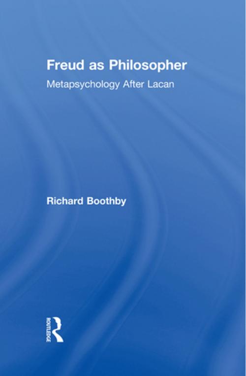 Cover of the book Freud as Philosopher by Richard Boothby, Taylor and Francis