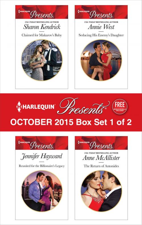 Cover of the book Harlequin Presents October 2015 - Box Set 1 of 2 by Sharon Kendrick, Jennifer Hayward, Annie West, Anne McAllister, Harlequin
