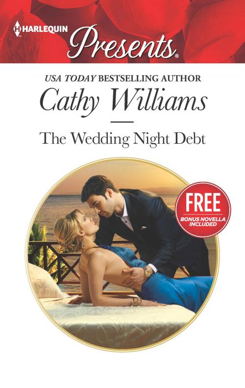 Cover of the book The Wedding Night Debt by Cathy Williams, Amanda Cinelli, Harlequin