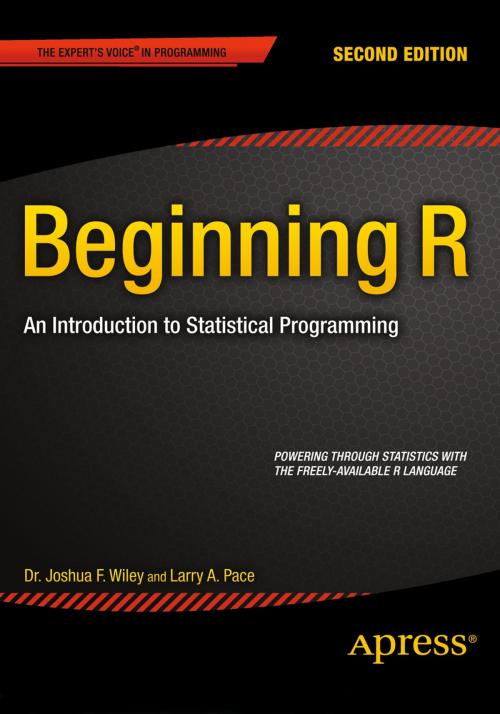 Cover of the book Beginning R by Larry Pace, Joshua Wiley, Apress