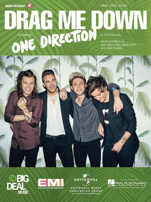 Cover of the book Drag Me Down Sheet Music by One Direction, Hal Leonard