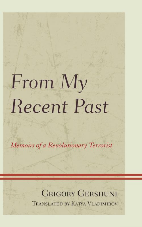 Cover of the book From My Recent Past by Grigory Gershuni, John P. Moran, Karen Adams, Lexington Books