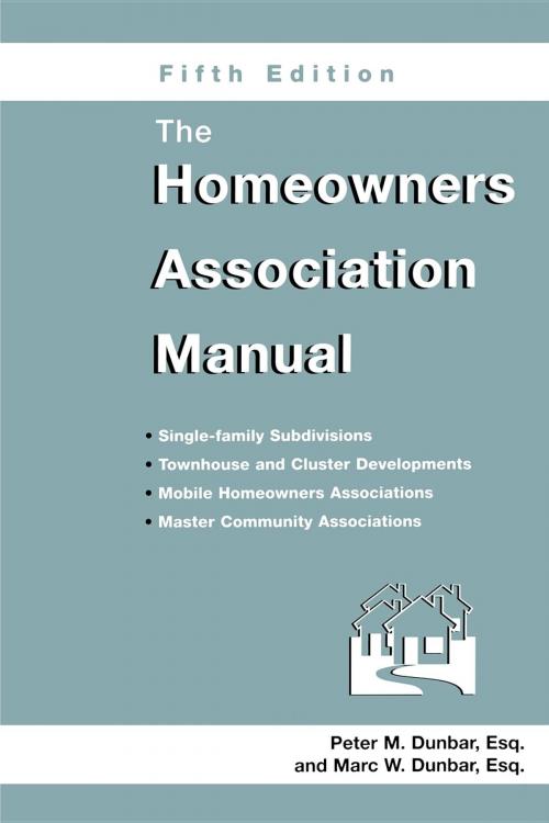 Cover of the book The Homeowners Association Manual by Marc W Dunbar, Pineapple Press