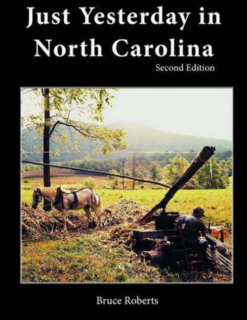 Cover of the book Just Yesterday in North Carolina by Bruce Roberts, Pineapple Press