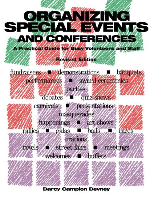Cover of the book Organizing Special Events and Conferences by Darcy Campion Devney, Pineapple Press