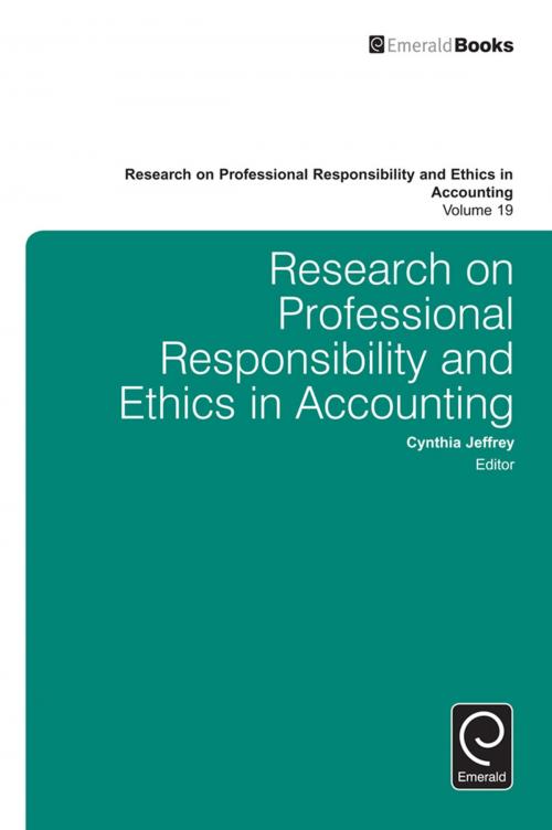 Cover of the book Research on Professional Responsibility and Ethics in Accounting by Cynthia Jeffrey, Emerald Group Publishing Limited