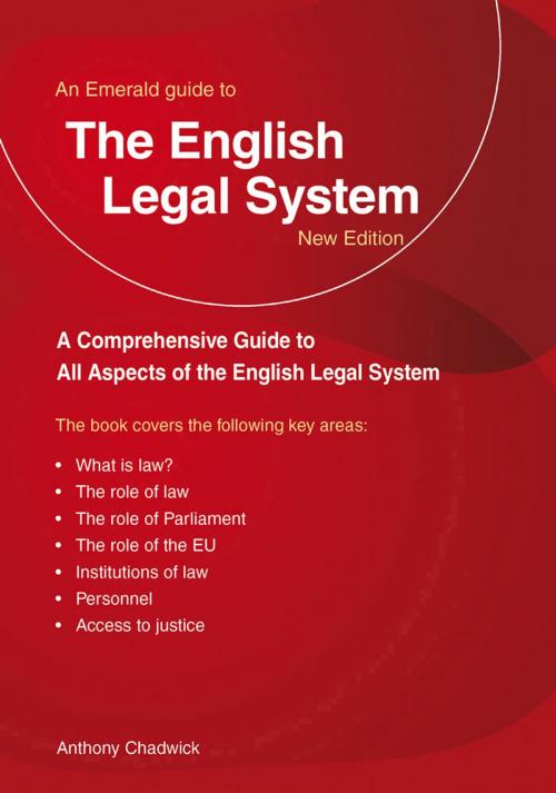 Cover of the book The English Legal System by Anthony Chadwick, Straightforward Publishing