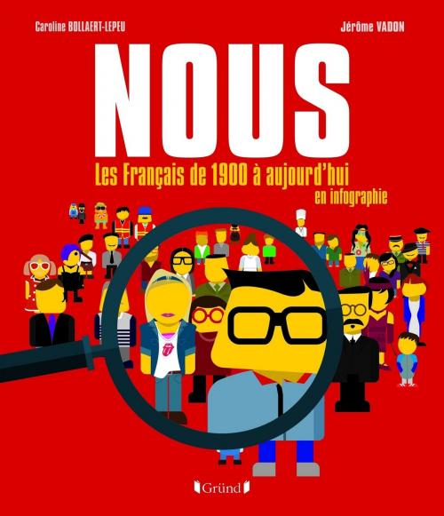 Cover of the book NOUS - Les Français de 1900 à aujourd'hui en infographie by Caroline BOLLAERT-LEPEU, Jérôme VADON, edi8