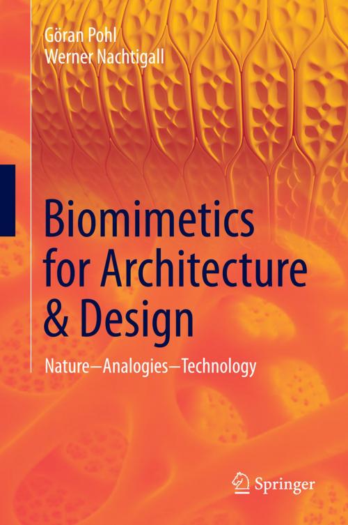 Cover of the book Biomimetics for Architecture & Design by Göran Pohl, Werner Nachtigall, Springer International Publishing
