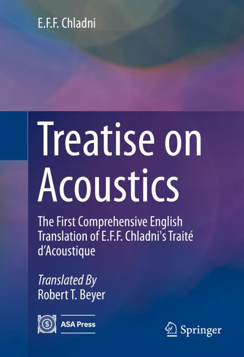 Cover of the book Treatise on Acoustics by E.F.F. Chladni, Springer International Publishing