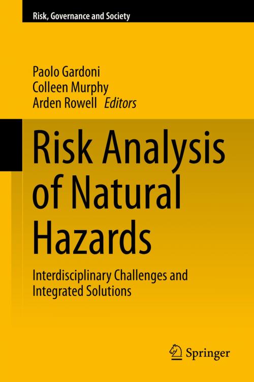 Cover of the book Risk Analysis of Natural Hazards by , Springer International Publishing