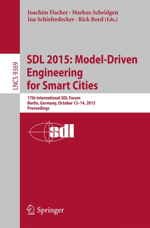 Cover of the book SDL 2015: Model-Driven Engineering for Smart Cities by , Springer International Publishing