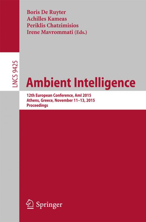 Cover of the book Ambient Intelligence by , Springer International Publishing