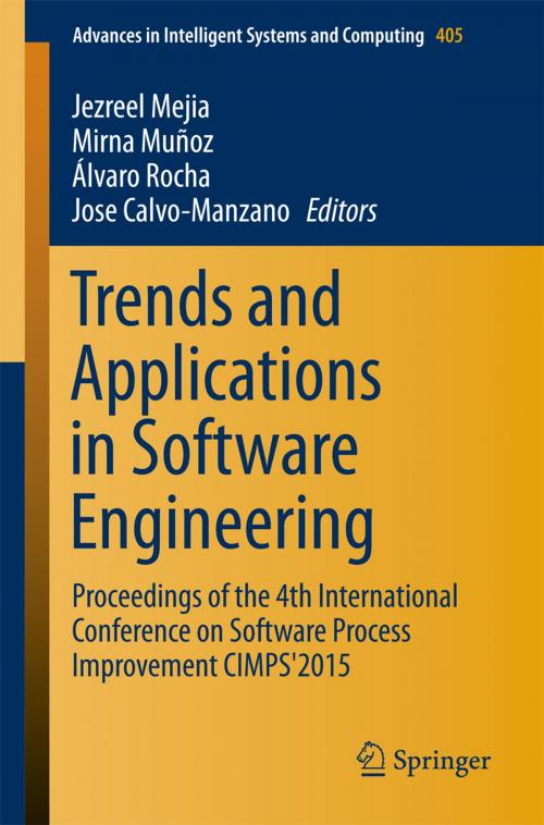 Cover of the book Trends and Applications in Software Engineering by , Springer International Publishing